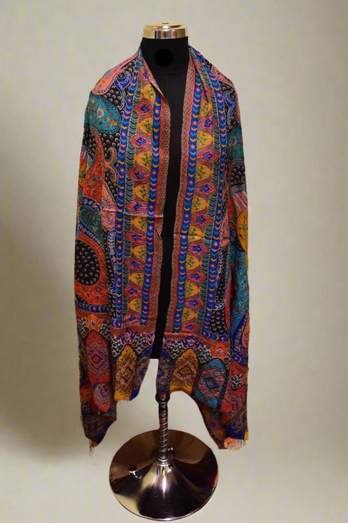 Naqsh-e-Nigar Kalamkari Shawl