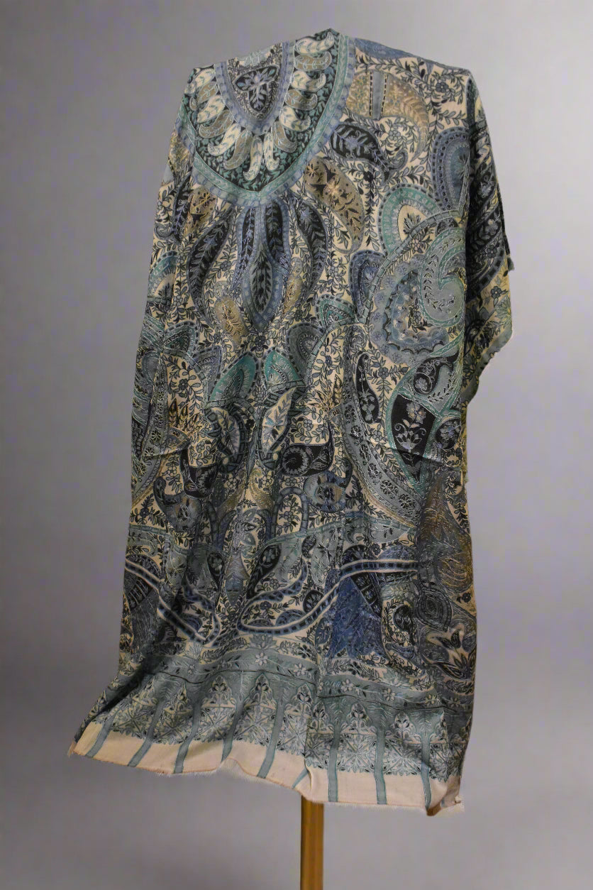 Lunar Veil Kalamkari Shawl