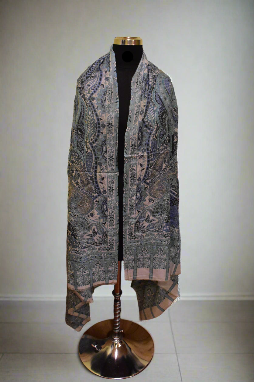 Lunar Veil Kalamkari Shawl