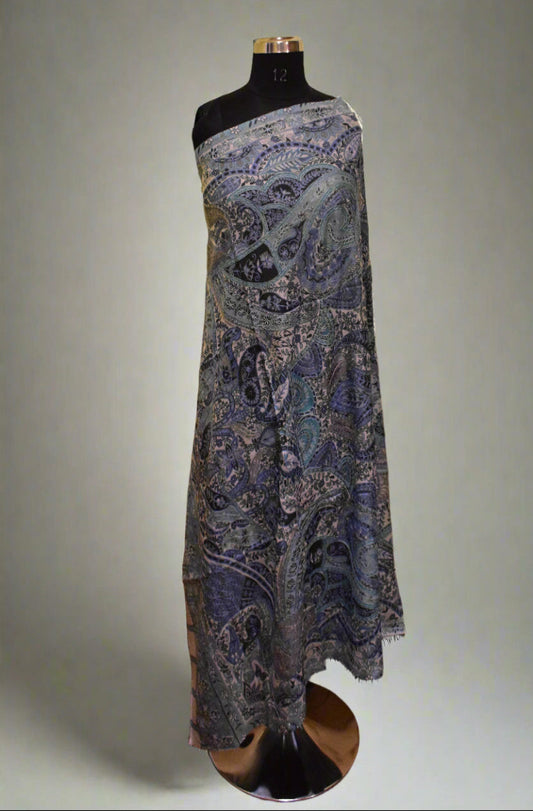 Lunar Veil Kalamkari Shawl