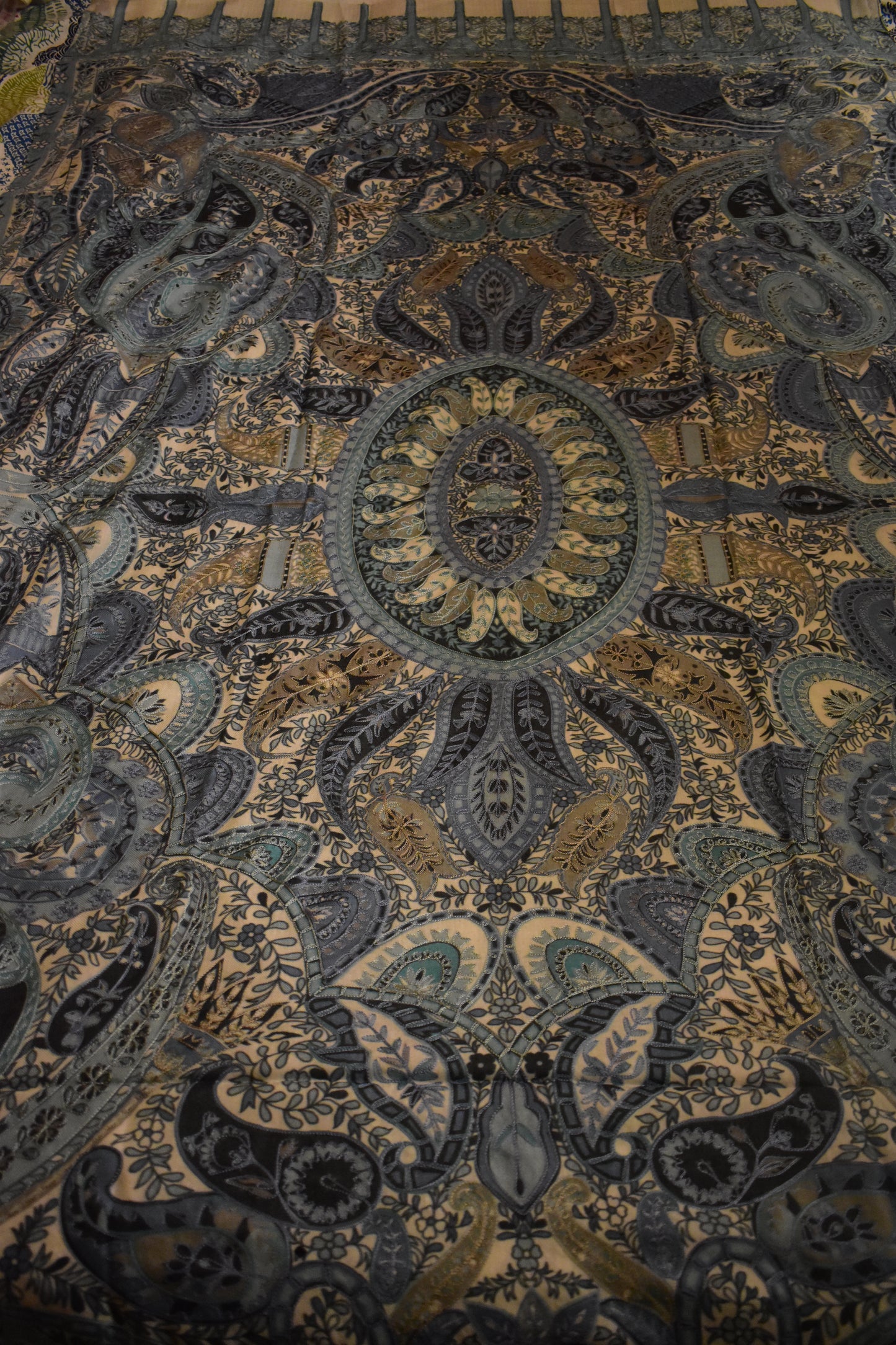 Lunar Veil Kalamkari Shawl