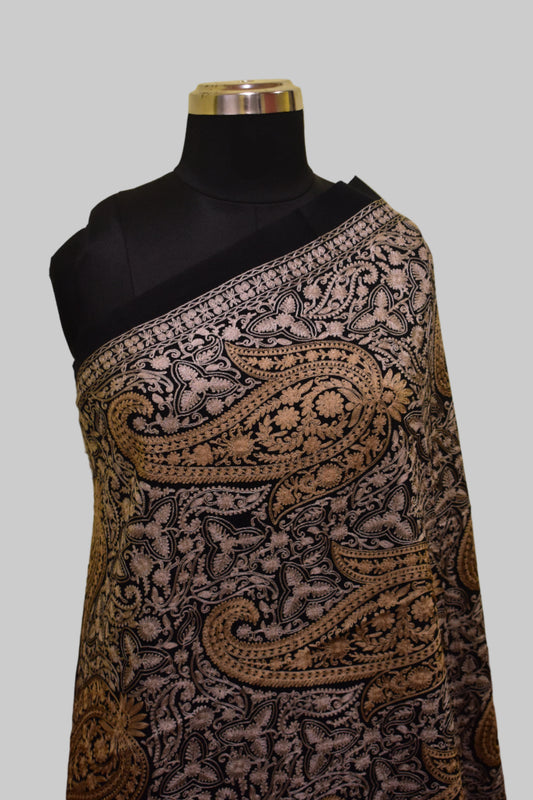 Noir Zari Jacquard Stole
