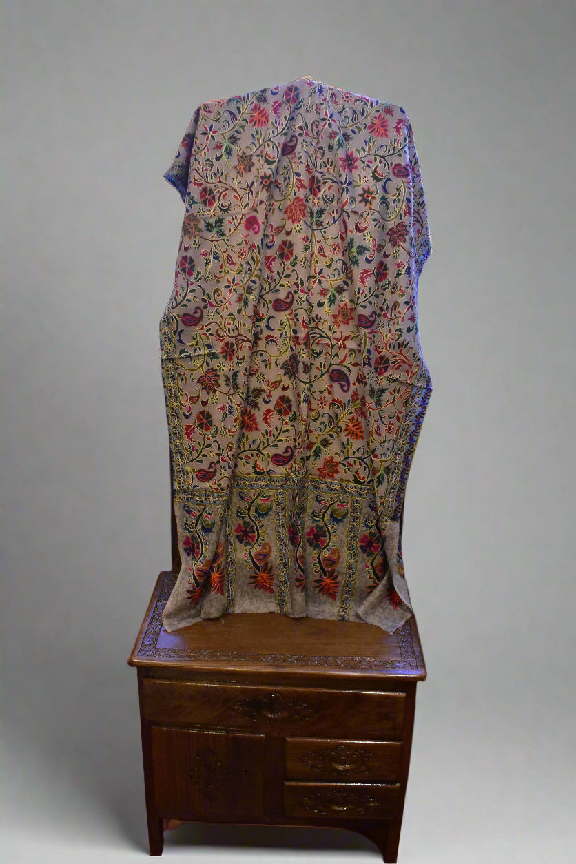 Flora Kalamkari Stole