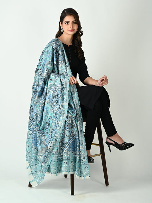 Lunar Veil Kalamkari Shawl