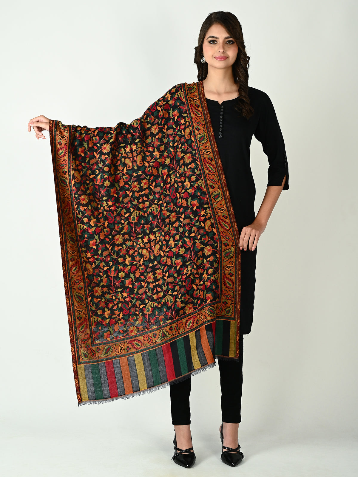 Gul-o-Buta Jamawar Kani Stole