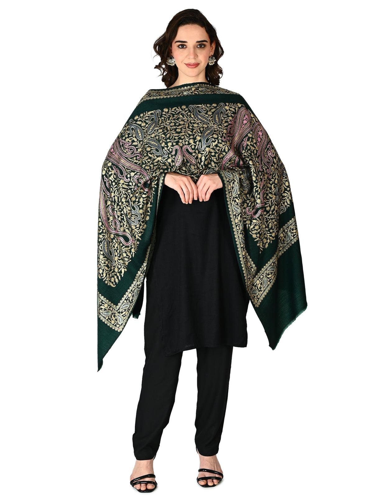 Emerald Luxe Nalki Stole