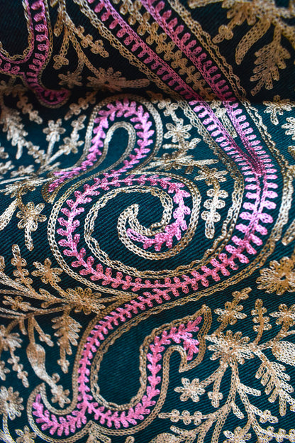 Emerald Luxe Nalki Stole