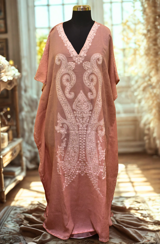 Rosé Mirage Aari Kaftan