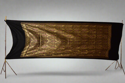 Midnight Cashmere Nalki Stole
