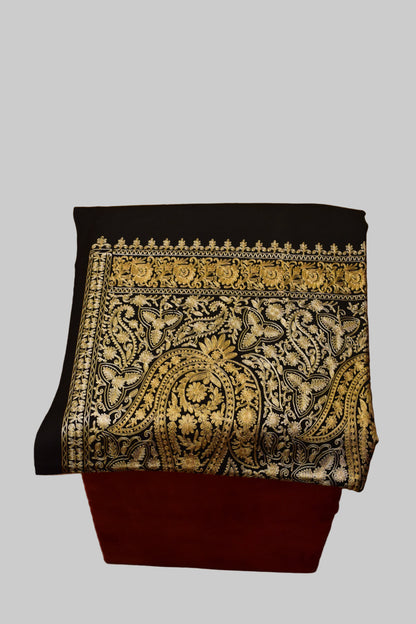 Noir Zari Jacquard Stole