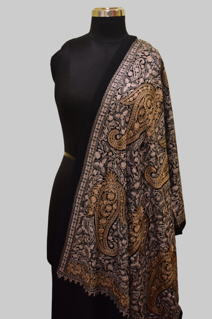 Noir Zari Jacquard Stole