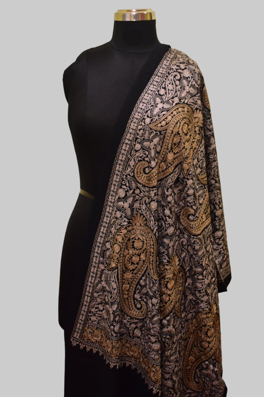 Noir Zari Jacquard Stole