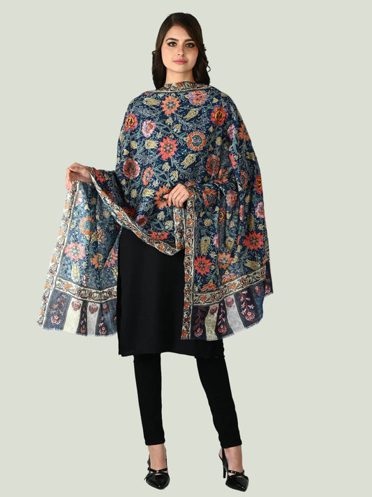 Regal Bleu Exclusive Kalamkari Stole