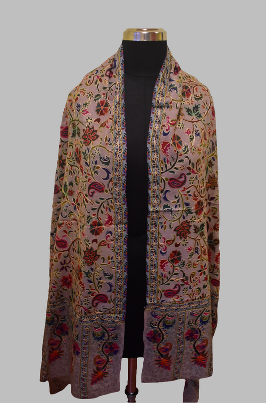 Flora Kalamkari Stole
