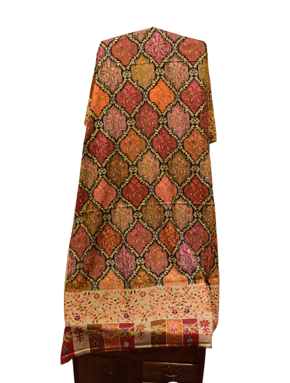 Crimson Chronicle Kalamkari Shawl