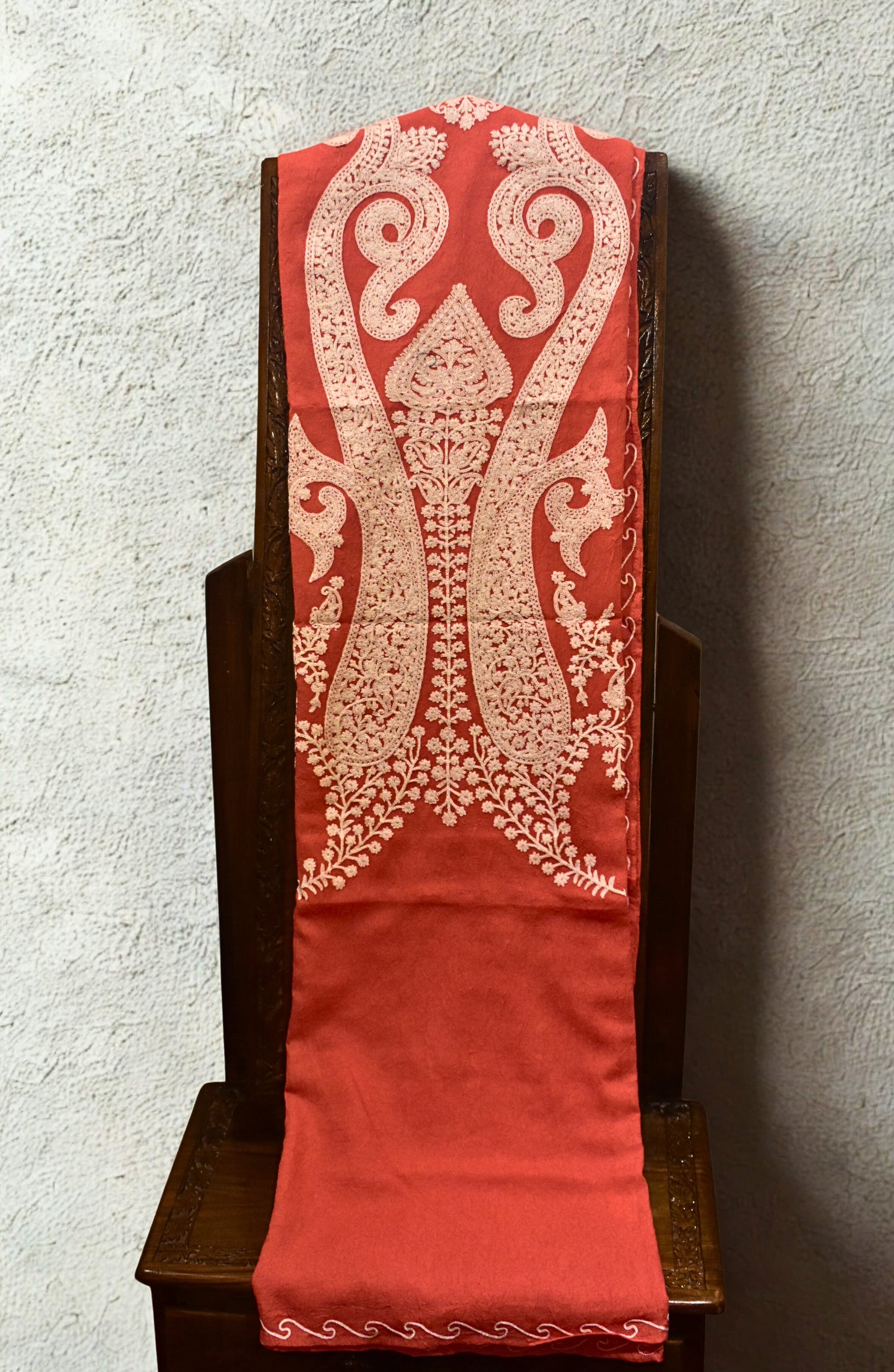 Terracotta Bloom Aari Kaftan