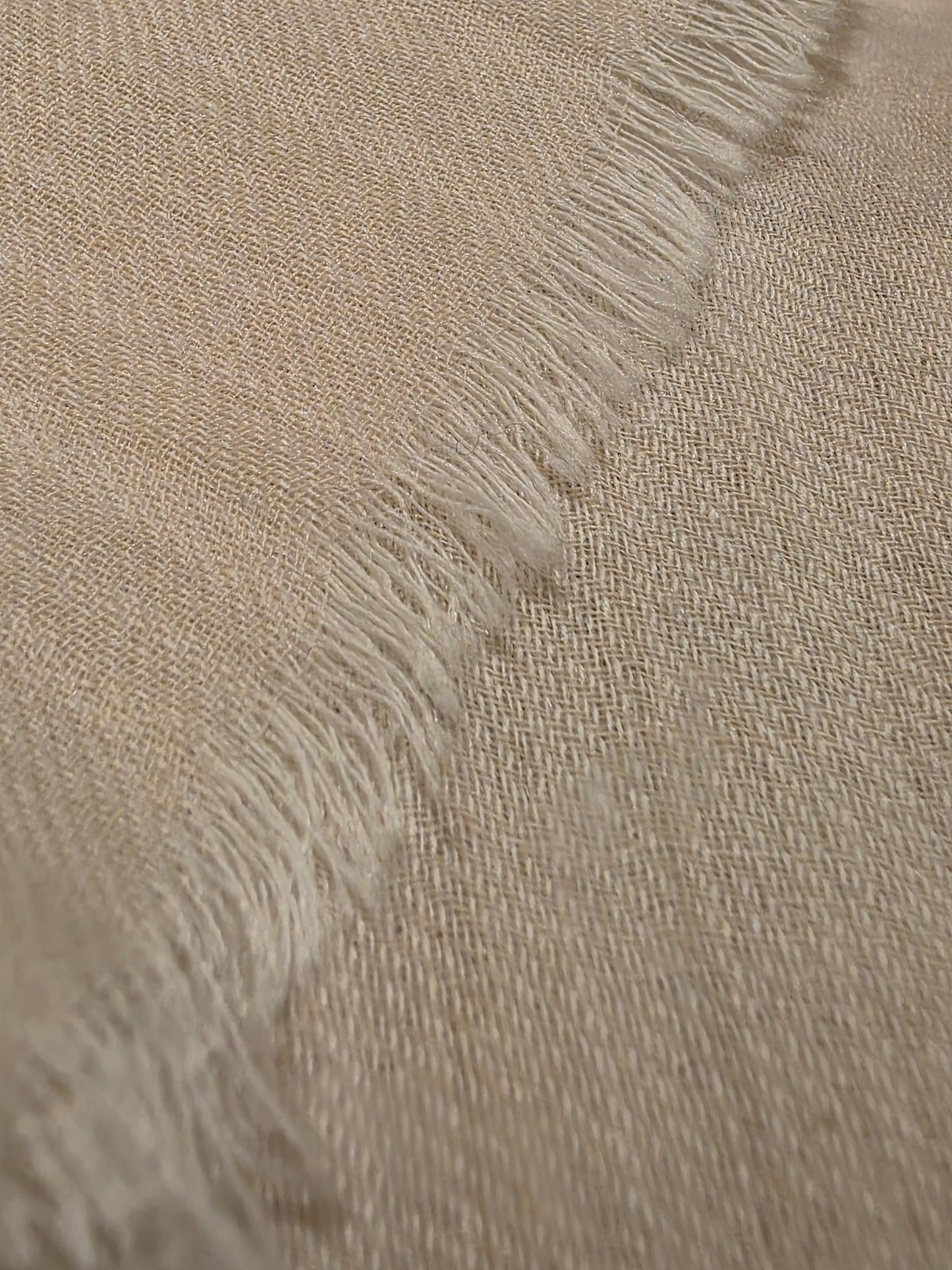White Paisley Sozni Stole